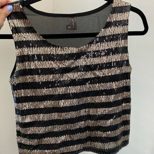 Sequin Crop Top